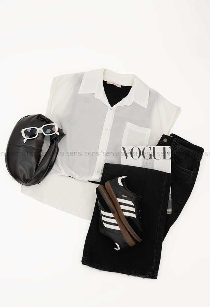 شومیز کراپ حریرکد1005311